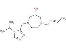 1-[(2E)-but-2-en-1-yl]-4-[(4-isopropyl-4H-1,2,4-triazol-3-yl)methyl]-1,4-diazepan-6-ol