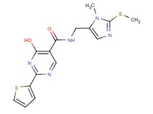 4-hydroxy-N-{[1-methyl-2-(methylthio)-1H-imidazol-5-yl]methyl}-2-(2-thienyl)pyrimidine-5-carboxamide