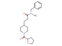 N-benzyl-N-methyl-3-[1-(tetrahydro-2-furanylcarbonyl)-4-piperidinyl]propanamide