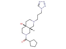 (4aR*,8aR*)-2-(cyclopentylcarbonyl)-7-[3-(1H-tetrazol-1-yl)propyl]octahydro-2,7-naphthyridin-4a(2H)-ol
