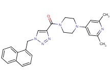 1-(2,6-dimethyl-4-pyridinyl)-4-{[1-(1-naphthylmethyl)-1H-1,2,3-triazol-4-yl]carbonyl}piperazine