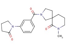 7-methyl-2-[3-(2-oxo-1-pyrrolidinyl)benzoyl]-2,7-diazaspiro[4.5]decan-6-one