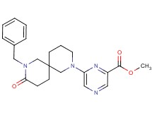 methyl 6-(8-benzyl-9-oxo-2,8-diazaspiro[5.5]undec-2-yl)-2-pyrazinecarboxylate