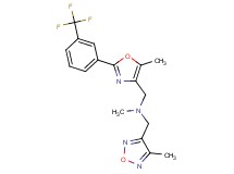 N-methyl-1-(4-methyl-1,2,5-oxadiazol-3-yl)-N-({5-methyl-2-[3-(trifluoromethyl)phenyl]-1,3-oxazol-4-yl}methyl)methanamine