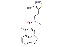 N-methyl-N-[2-(4-methyl-1,3-thiazol-5-yl)ethyl]-6-oxo-1,2-dihydro-6H-pyrrolo[3,2,1-ij]quinoline-5-carboxamide