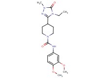 N-(3,4-dimethoxyphenyl)-4-(4-ethyl-1-methyl-5-oxo-4,5-dihydro-1H-1,2,4-triazol-3-yl)piperidine-1-carboxamide