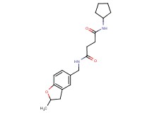 N-cyclopentyl-N'-[(2-methyl-2,3-dihydro-1-benzofuran-5-yl)methyl]succinamide