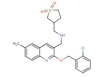 ({2-[(2-chlorobenzyl)oxy]-6-methyl-3-quinolinyl}methyl)[(1,1-dioxidotetrahydro-3-thienyl)methyl]amine