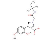 (3aR*,9bR*)-2-{2-[(1,1-dimethylpropyl)amino]-2-oxoethyl}-7-methoxy-1,2,3,9b-tetrahydrochromeno[3,4-c]pyrrole-3a(4H)-carboxylic acid