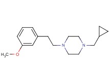 1-(cyclopropylmethyl)-4-[2-(3-methoxyphenyl)ethyl]piperazine bis(trifluoroacetate)