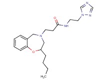 3-(2-butyl-2,3-dihydro-1,4-benzoxazepin-4(5H)-yl)-N-[2-(1H-1,2,4-triazol-1-yl)ethyl]propanamide