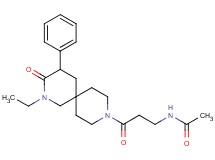 N-[3-(2-ethyl-3-oxo-4-phenyl-2,9-diazaspiro[5.5]undec-9-yl)-3-oxopropyl]acetamide