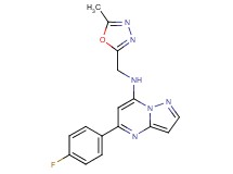 5-(4-fluorophenyl)-N-[(5-methyl-1,3,4-oxadiazol-2-yl)methyl]pyrazolo[1,5-a]pyrimidin-7-amine