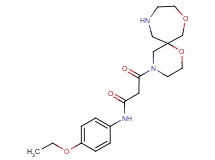 3-(1,8-dioxa-4,11-diazaspiro[5.6]dodec-4-yl)-N-(4-ethoxyphenyl)-3-oxopropanamide