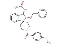 N-[(2R*,3R*)-1'-(4-methoxybenzoyl)-2-(2-pyridinylmethoxy)-2,3-dihydrospiro[indene-1,4'-piperidin]-3-yl]acetamide