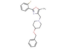 4-(benzyloxy)-1-{[2-(2-fluorophenyl)-5-methyl-1,3-oxazol-4-yl]methyl}piperidine