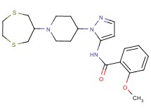 N-{1-[1-(1,4-dithiepan-6-yl)-4-piperidinyl]-1H-pyrazol-5-yl}-2-methoxybenzamide