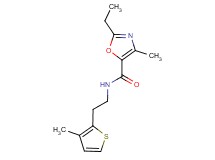 2-ethyl-4-methyl-N-[2-(3-methyl-2-thienyl)ethyl]-1,3-oxazole-5-carboxamide