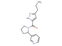 3-{1-[(3-propyl-1H-pyrazol-5-yl)carbonyl]-2-pyrrolidinyl}pyridine