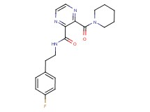 N-[2-(4-fluorophenyl)ethyl]-3-(piperidin-1-ylcarbonyl)pyrazine-2-carboxamide