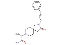 2-{3-oxo-2-[(2E)-3-phenyl-2-propen-1-yl]-2,8-diazaspiro[4.5]dec-8-yl}propanamide