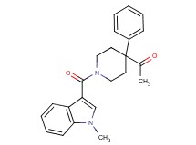 1-{1-[(1-methyl-1H-indol-3-yl)carbonyl]-4-phenyl-4-piperidinyl}ethanone