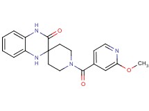 1-(2-methoxyisonicotinoyl)-1',4'-dihydro-3'H-spiro[piperidine-4,2'-quinoxalin]-3'-one