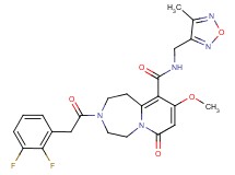 3-[(2,3-difluorophenyl)acetyl]-9-methoxy-N-[(4-methyl-1,2,5-oxadiazol-3-yl)methyl]-7-oxo-1,2,3,4,5,7-hexahydropyrido[1,2-d][1,4]diazepine-10-carboxamide