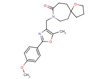 8-{[2-(4-methoxyphenyl)-5-methyl-1,3-oxazol-4-yl]methyl}-1-oxa-8-azaspiro[4.6]undecan-9-one