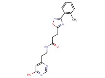 N-[2-(6-hydroxypyrimidin-4-yl)ethyl]-3-[3-(2-methylphenyl)-1,2,4-oxadiazol-5-yl]propanamide