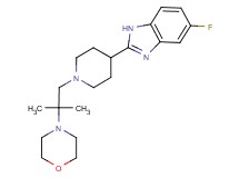 5-fluoro-2-[1-(2-methyl-2-morpholin-4-ylpropyl)piperidin-4-yl]-1H-benzimidazole