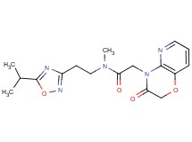 N-[2-(5-isopropyl-1,2,4-oxadiazol-3-yl)ethyl]-N-methyl-2-(3-oxo-2,3-dihydro-4H-pyrido[3,2-b][1,4]oxazin-4-yl)acetamide