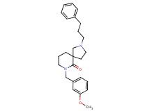 7-(3-methoxybenzyl)-2-(3-phenylpropyl)-2,7-diazaspiro[4.5]decan-6-one