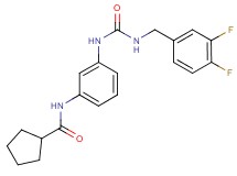 N-[3-({[(3,4-difluorobenzyl)amino]carbonyl}amino)phenyl]cyclopentanecarboxamide