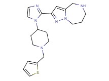 2-{1-[1-(2-thienylmethyl)-4-piperidinyl]-1H-imidazol-2-yl}-5,6,7,8-tetrahydro-4H-pyrazolo[1,5-a][1,4]diazepine dihydrochloride