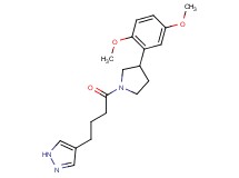 4-{4-[3-(2,5-dimethoxyphenyl)-1-pyrrolidinyl]-4-oxobutyl}-1H-pyrazole