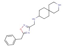 N-[(5-benzyl-1,2,4-oxadiazol-3-yl)methyl]-3-azaspiro[5.5]undecan-9-amine dihydrochloride