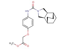 methyl (4-{[(1R*,2R*,6S*,7S*)-4-azatricyclo[5.2.2.0~2,6~]undec-4-ylcarbonyl]amino}phenoxy)acetate
