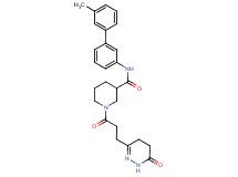 N-(3'-methyl-3-biphenylyl)-1-[3-(6-oxo-1,4,5,6-tetrahydro-3-pyridazinyl)propanoyl]-3-piperidinecarboxamide
