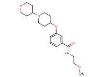 N-(2-methoxyethyl)-3-{[1-(tetrahydro-2H-pyran-4-yl)-4-piperidinyl]oxy}benzamide