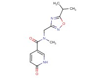 N-[(5-isopropyl-1,2,4-oxadiazol-3-yl)methyl]-N-methyl-6-oxo-1,6-dihydro-3-pyridinecarboxamide