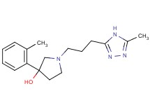 3-(2-methylphenyl)-1-[3-(5-methyl-4H-1,2,4-triazol-3-yl)propyl]-3-pyrrolidinol trifluoroacetate (salt)