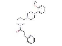 1-(2-methoxyphenyl)-4-{1-[(2E)-3-(2-pyridinyl)-2-propenoyl]-3-piperidinyl}piperazine