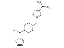 {1-[(3-isopropylisoxazol-5-yl)methyl]piperidin-4-yl}(2-thienyl)methanol