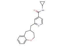 N-cyclopropyl-2-(2,3,4,5-tetrahydro-1-benzoxepin-4-ylmethyl)isonicotinamide