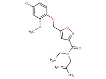 5-[(4-chloro-2-methoxyphenoxy)methyl]-N-ethyl-N-(2-methyl-2-propen-1-yl)-3-isoxazolecarboxamide