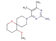 4-(5-methoxy-1-oxa-9-azaspiro[5.5]undec-9-yl)-5,6-dimethylpyrimidin-2-amine