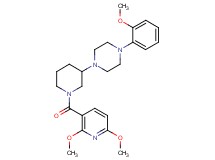 1-{1-[(2,6-dimethoxy-3-pyridinyl)carbonyl]-3-piperidinyl}-4-(2-methoxyphenyl)piperazine