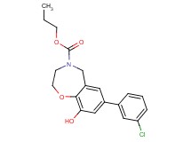 propyl 7-(3-chlorophenyl)-9-hydroxy-2,3-dihydro-1,4-benzoxazepine-4(5H)-carboxylate