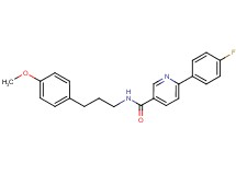 6-(4-fluorophenyl)-N-[3-(4-methoxyphenyl)propyl]nicotinamide